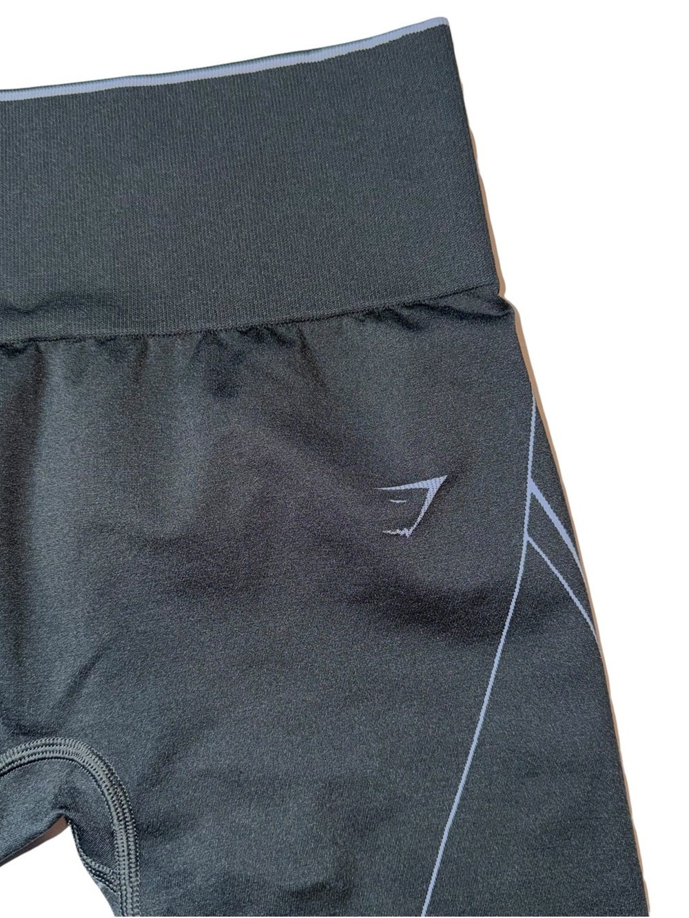Gymshark Black Athletic Compression Shorts with Reflective Trim - Picture 3 of 5